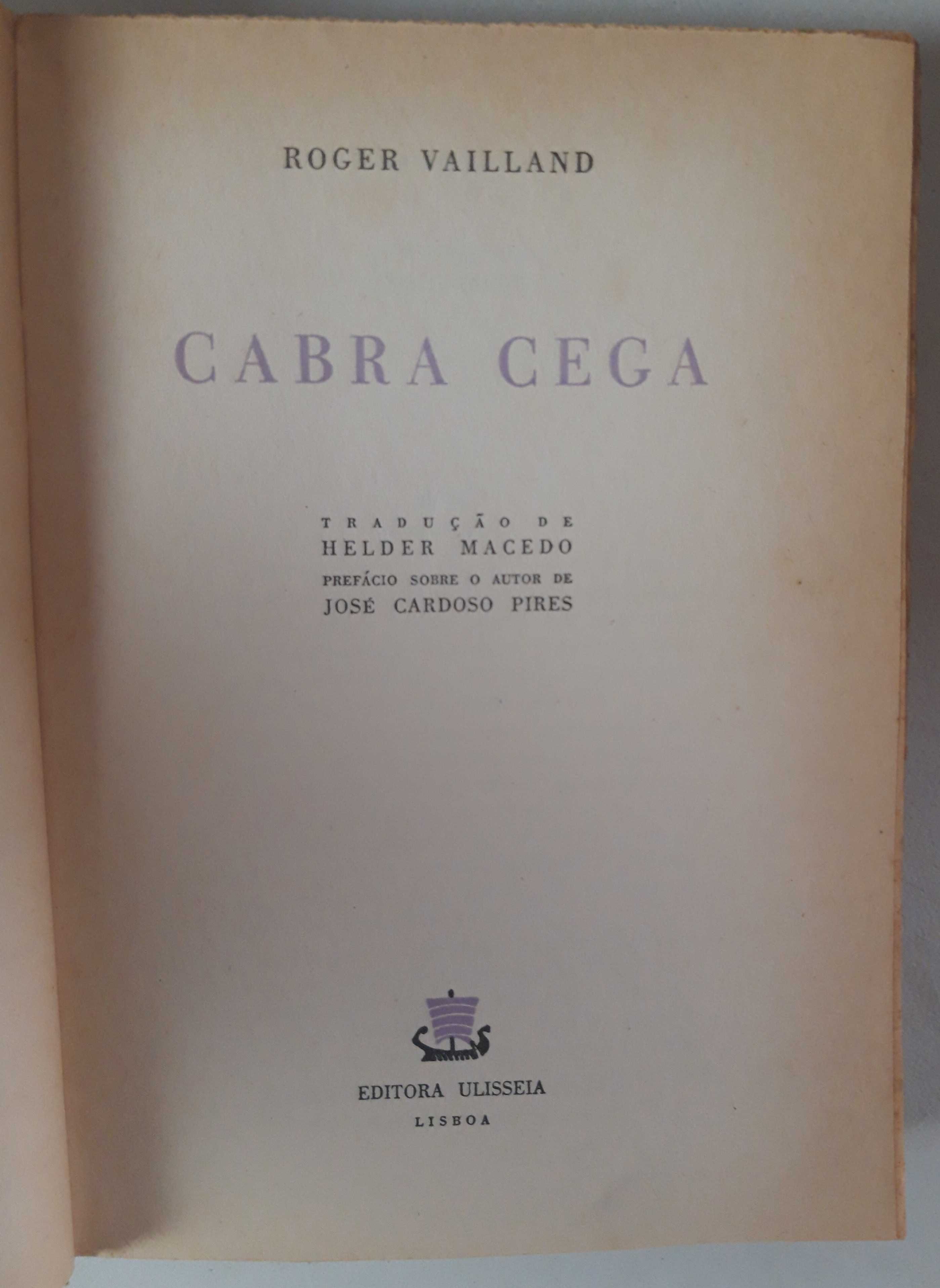 Livro Ref Par1 - Roger Vailland - Cabra Negra