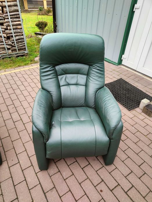 komplet wypoczynkowy funkcja relaksu 100 % skóra