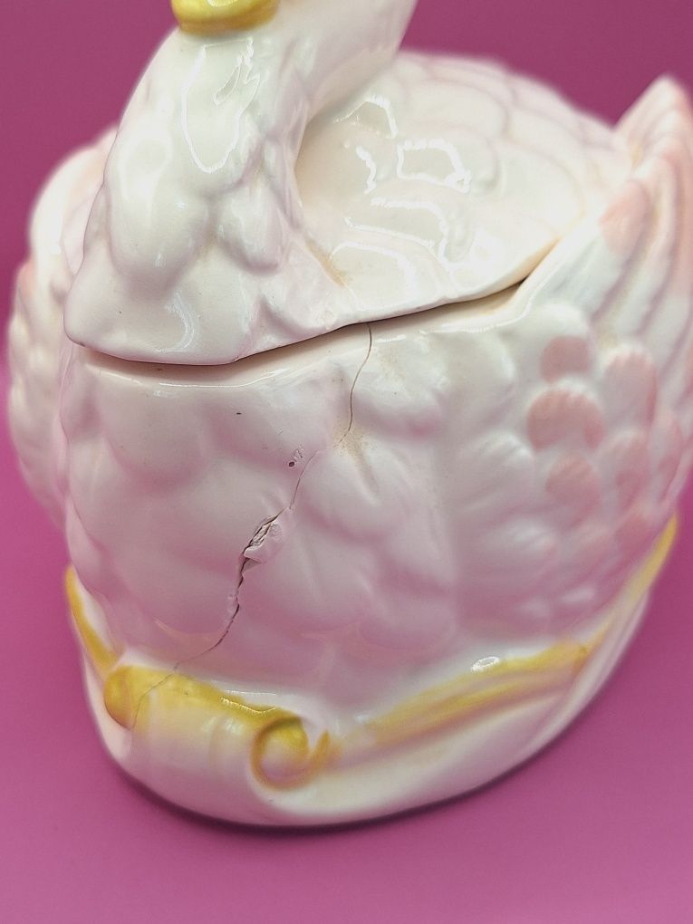 Pojemnik figurka porcelanowa Kaczka Japonia