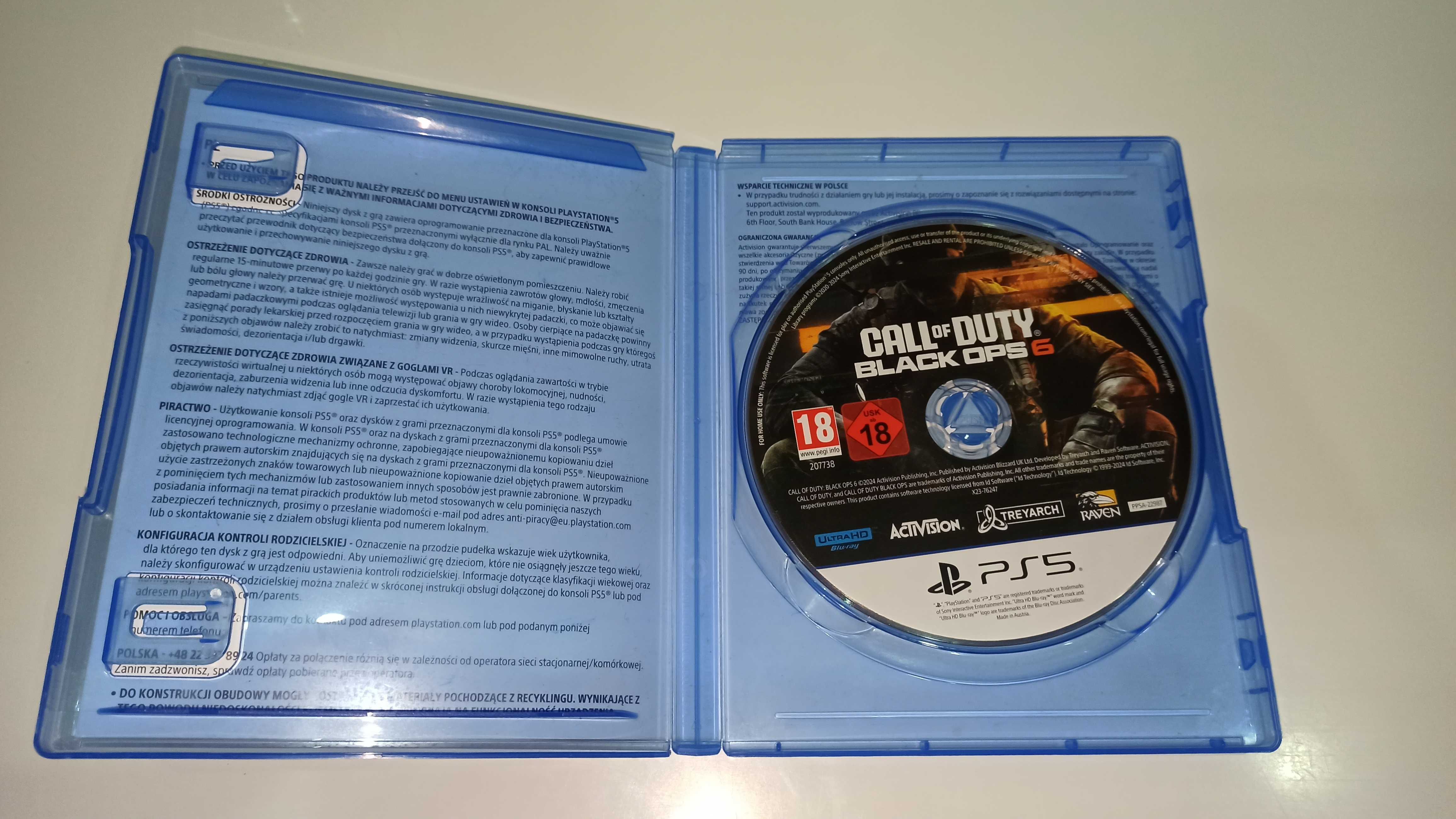 ps5 CALL OF DUTY BLACK OPS 6 PL po polsku okładka polska najlepszy COD