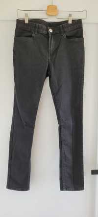 H&M czarne spodnie jeansowe chłopięce, r.152, stan idealny