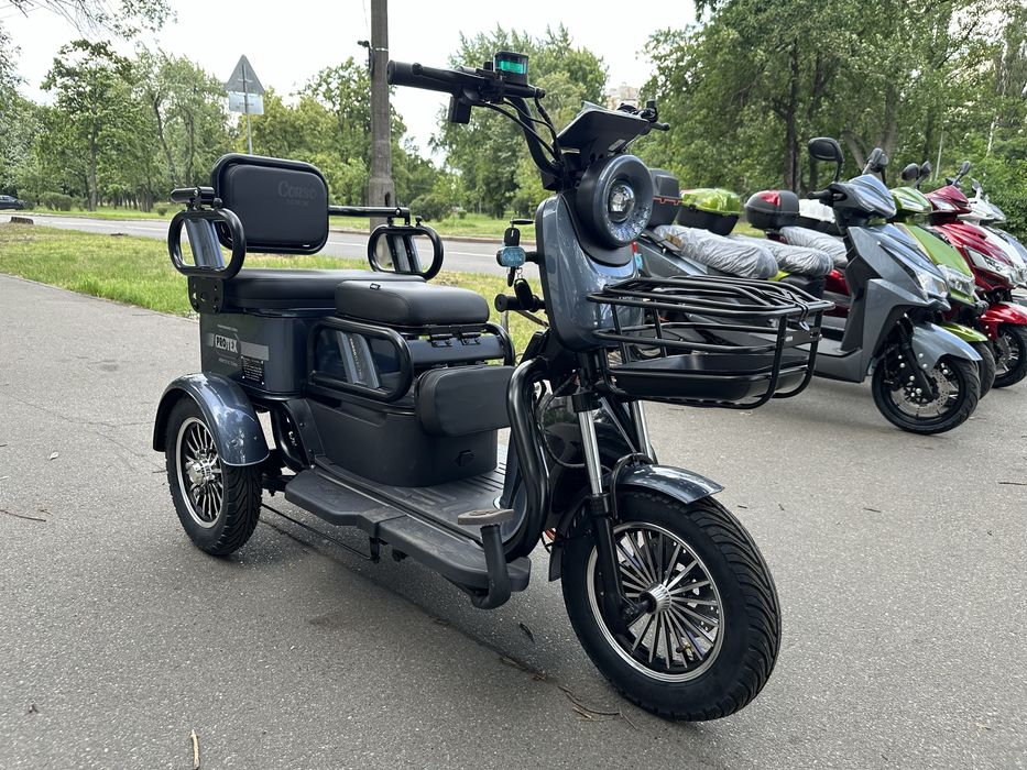 Електричний трицикл Corso PROTEX (1000Вт, 72В, 23 Аг) 10" фіолетовий