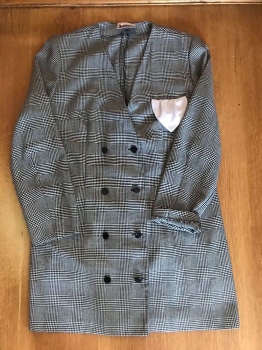 Жакет HERMANN LANGE COLLECTION в клітинку піджак розмір 46 наш