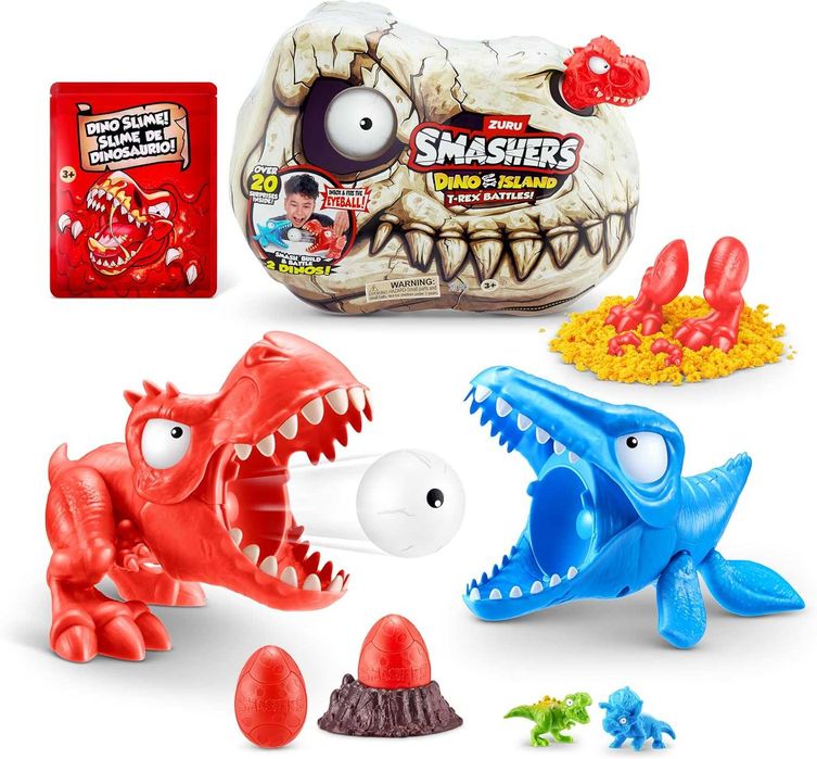 Набір Діно Череп Zuru Smashers Dino Island Mini T-Rex Battles Red Dino
