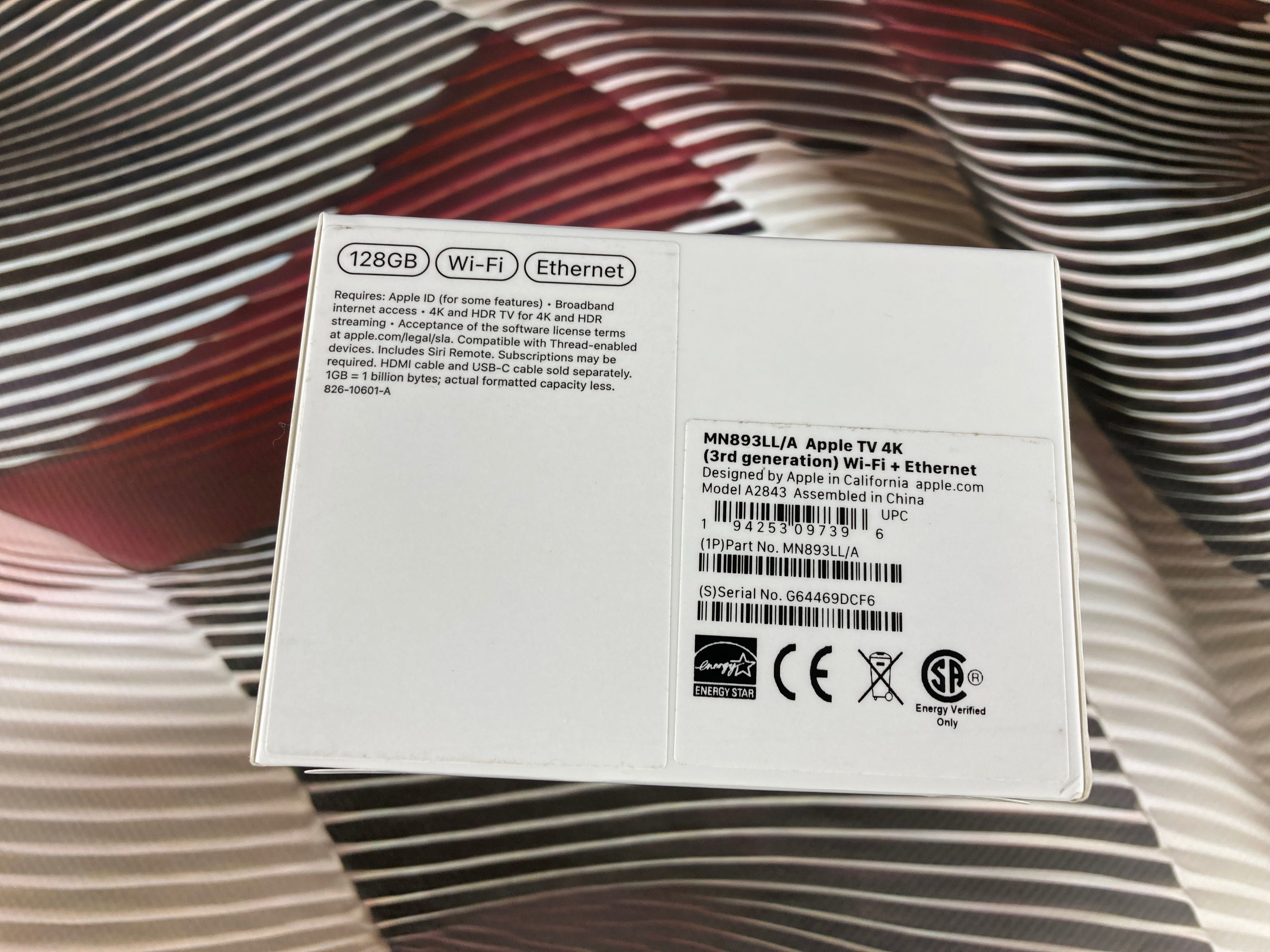 Нова оригінальна приставка Apple TV 4K 2022 (newest), 128gb, Ethernet