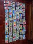 58 autocolantes/cromos de futebol