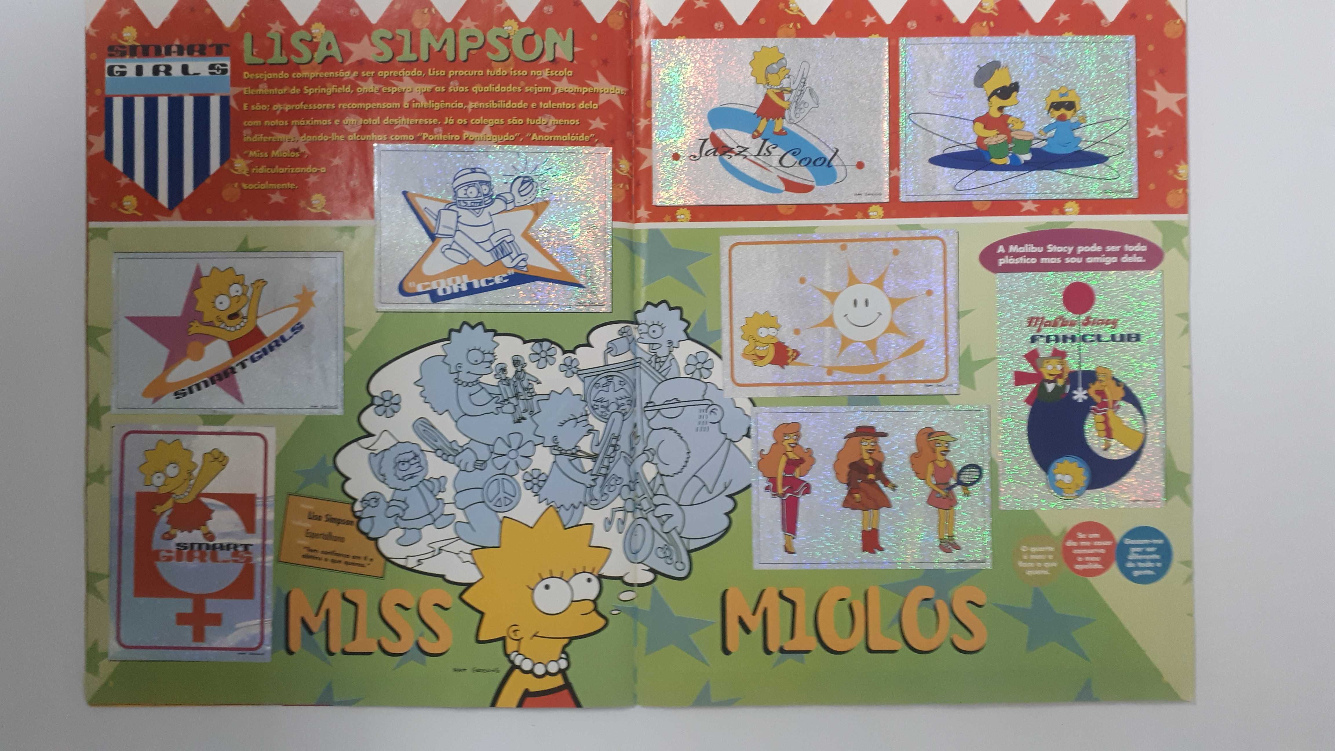 Caderneta de cromos The Simpsons - Completa