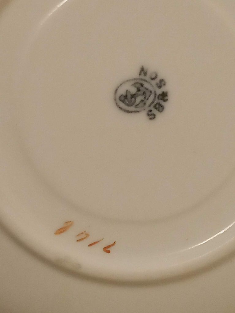 1885 Antyk Ręcznie Malowana Angielska Porcelana Bridgwood Filiżanka