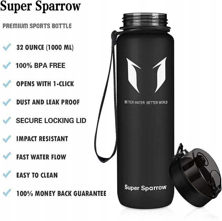 Sportowa butelka Bidon na wodę Super Sparrow