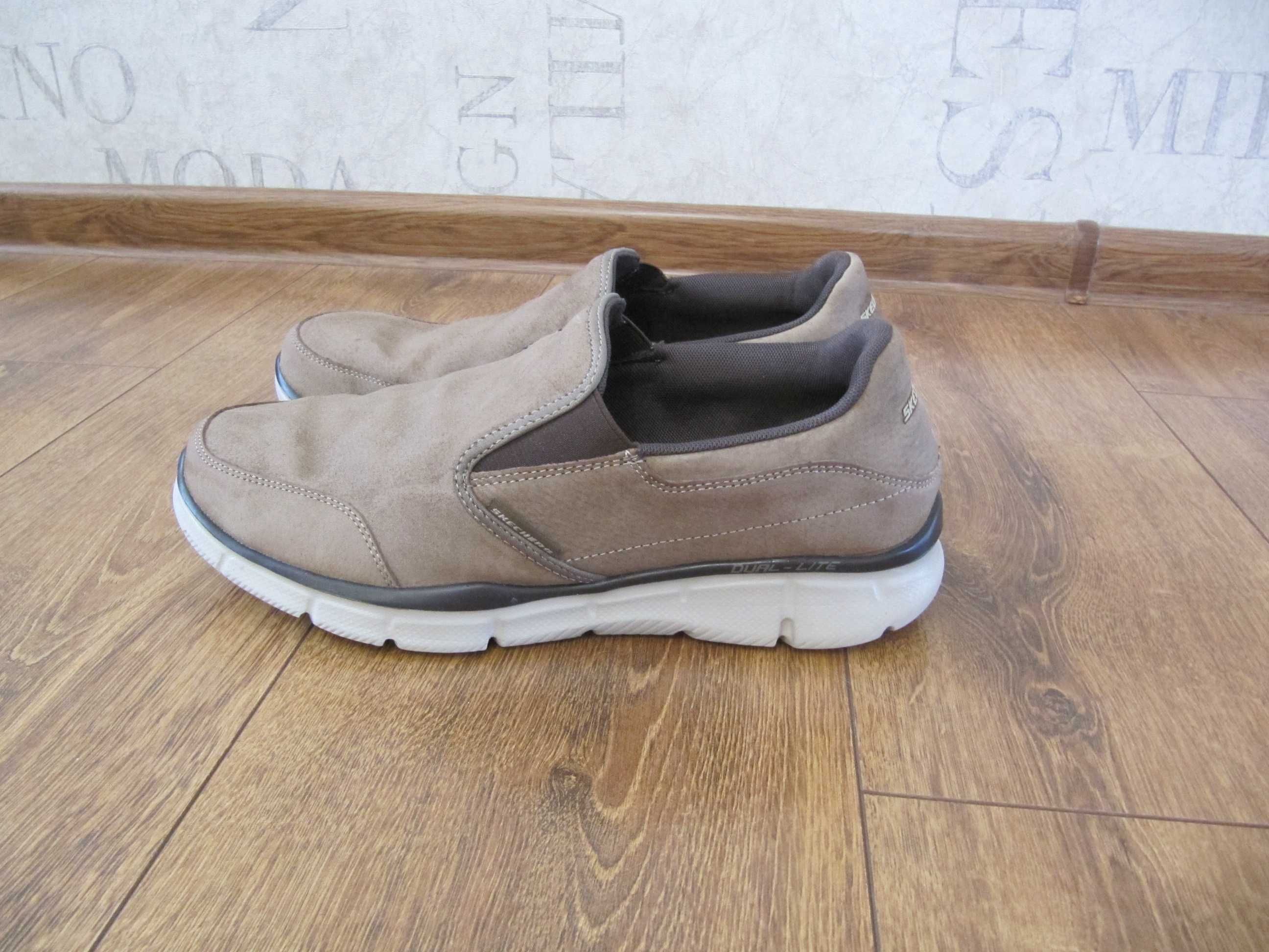 Чоловічі мокасини, шкіряні,  Skechers 42р 27,5см
