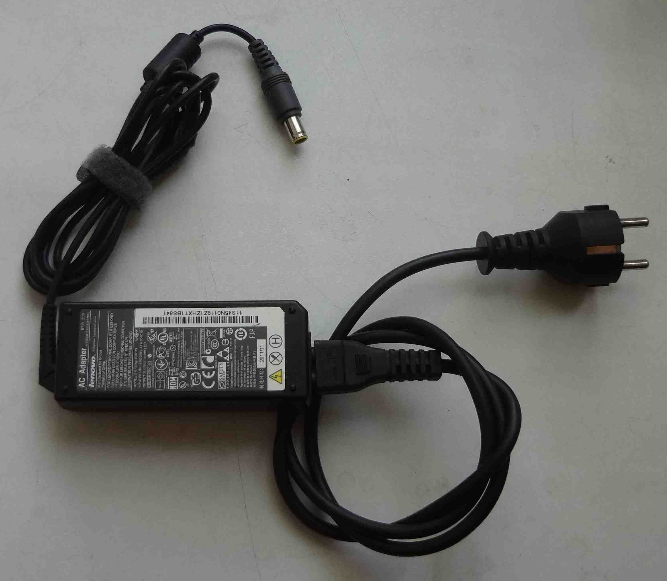 Блок питания Lenovo 20V 3.25A 65W 45N0119 адаптер