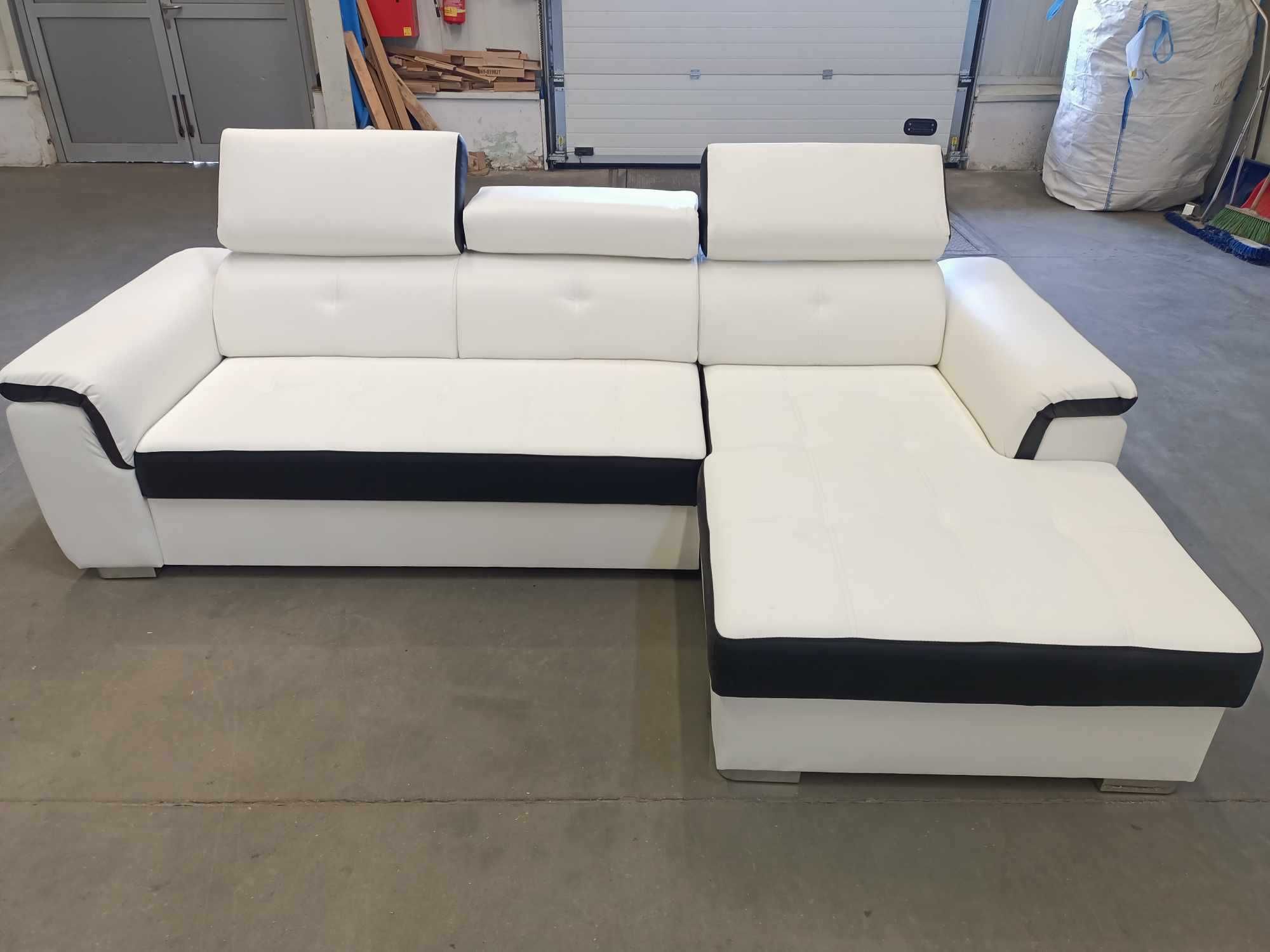 Narożnik Aversa | NOWY | eko-skóra | naprawione dno pojemnika | -30%