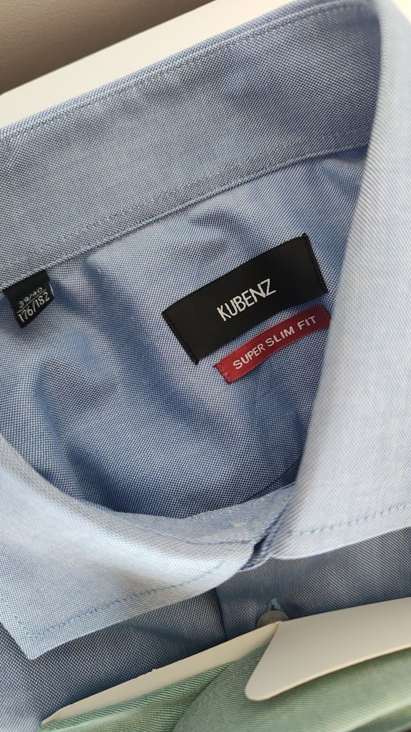 Kubenz koszula męska bawełna 39/40 176/182 slim super slim fit zestaw
