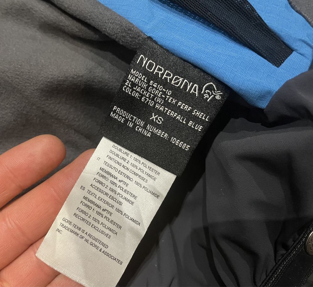 Damska Kurtka trekkingowa NORRONA NARVIK membrana GORE TEX SHELL r. XS