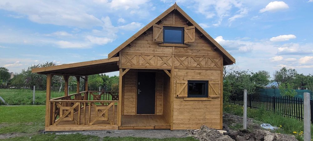 Domek letniskowy domek drewniany bez pozwolenia działka ogród ROD Alex