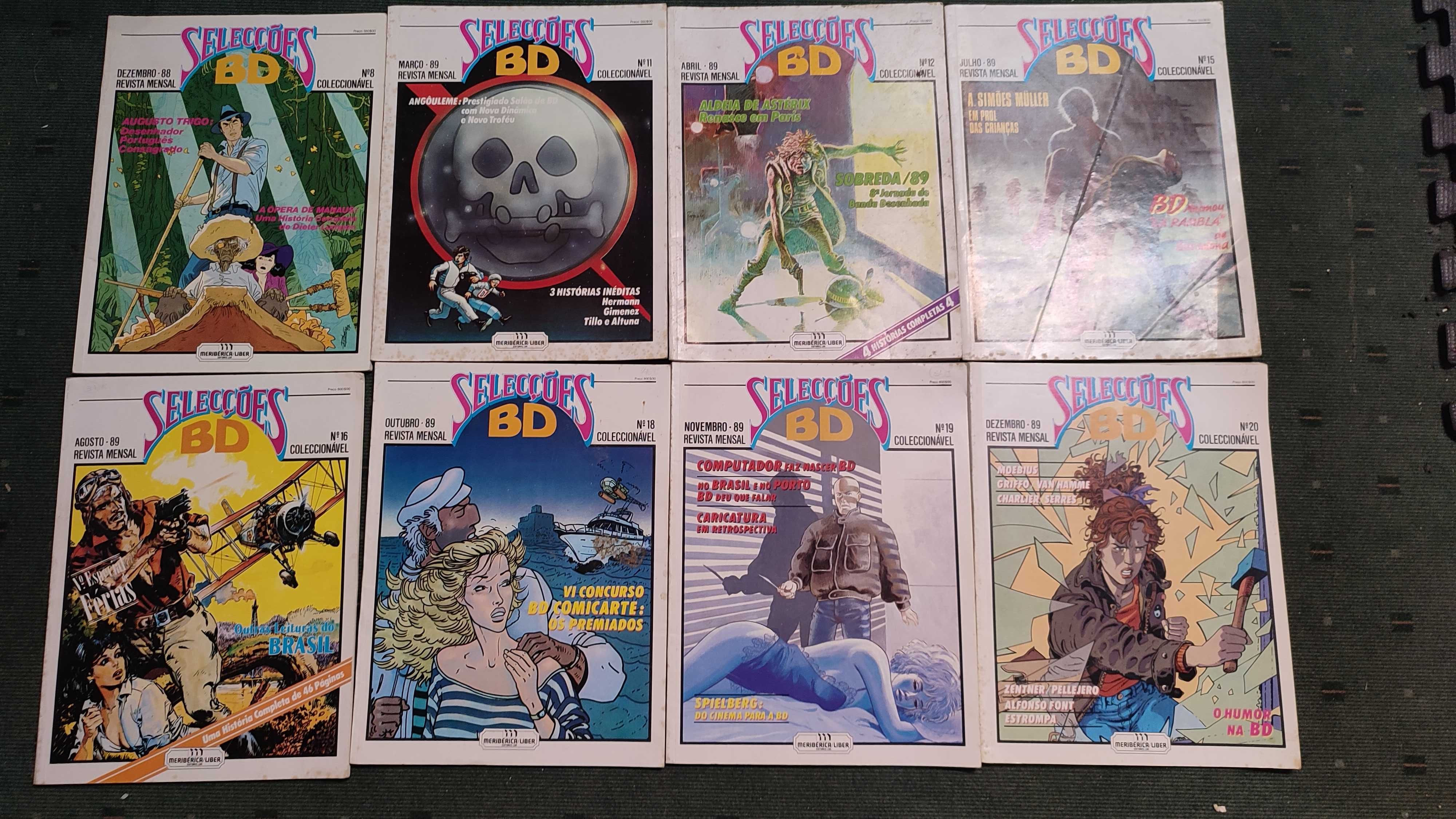 Lote 10 revistas Selecções BD