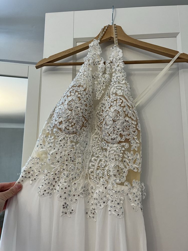 Piekna suknia ślubna w rozmiarze XS