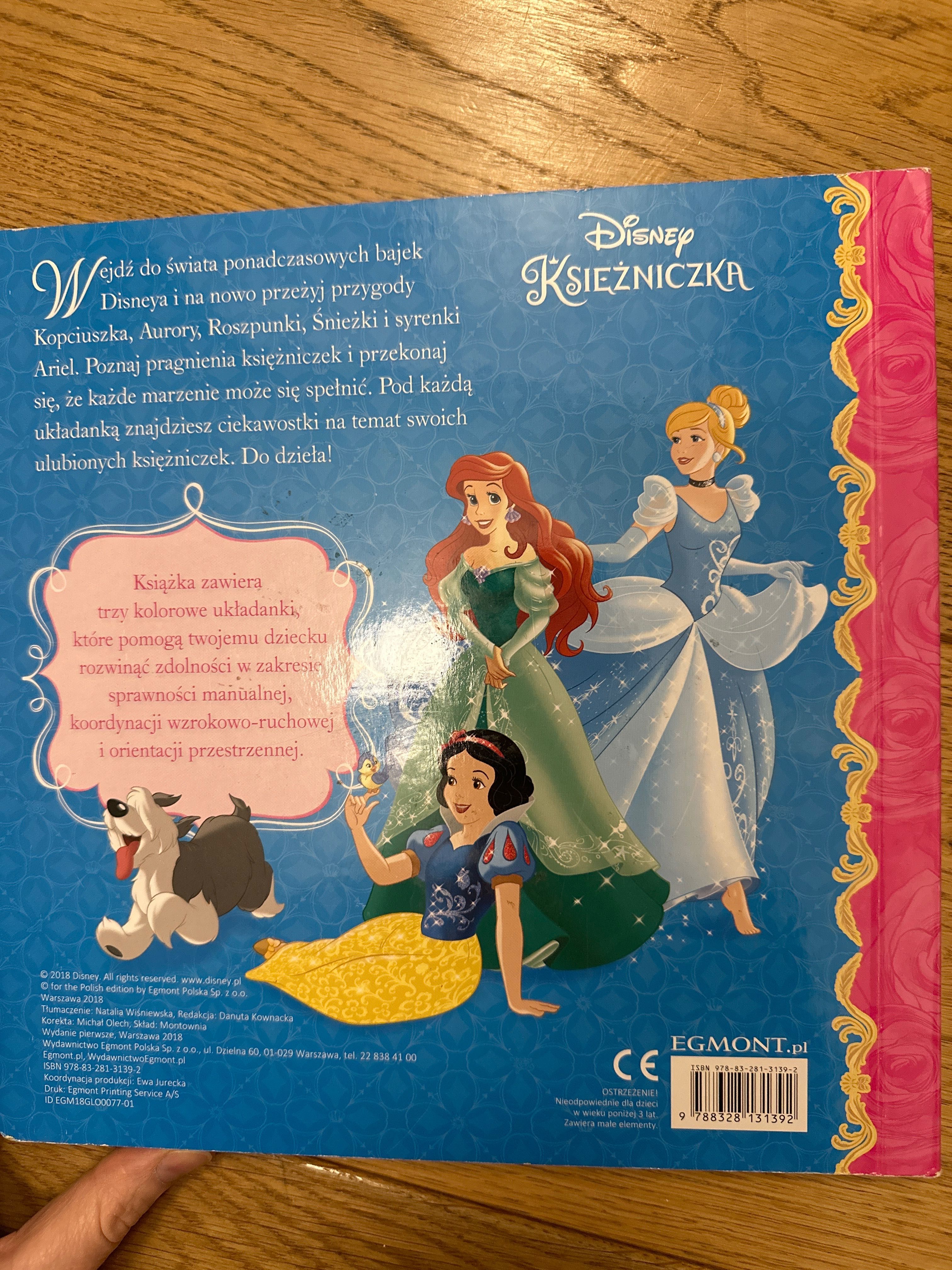 Egomont księżniczki Disneya Maxi puzzle W książeczce!