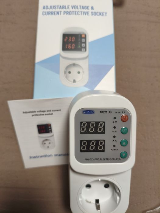 Захисне реле від стрибків напруги та струму TOMZN TOSVA-16 в наявності