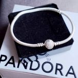 Bransoletka nowa Pandora serce cyrkonie logo srebro 925 do charms