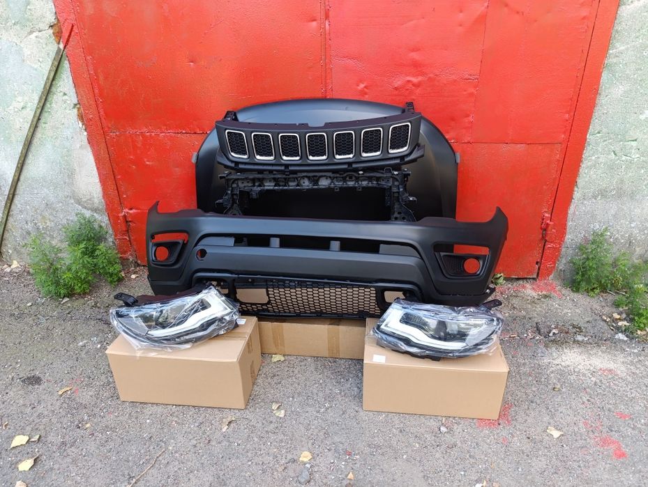 Бампер Compass Trailhawk  17 18 19 Треилхок треилхавк