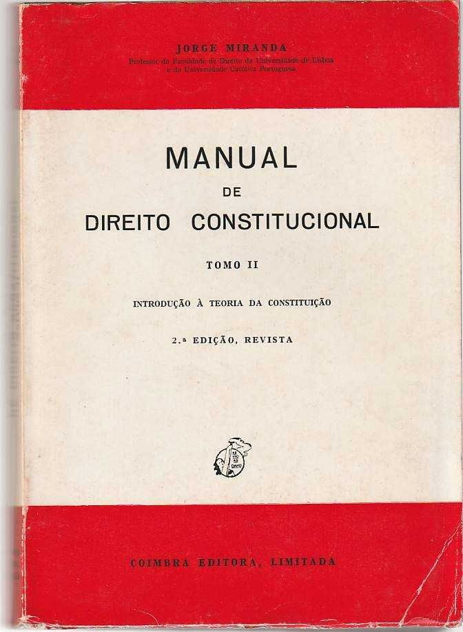 Manual de Direito Constitucional – Tomos I, II e III-Jorge Miranda