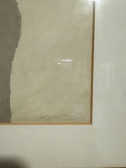 Litografia Júlio Pomar -Mono Sábio