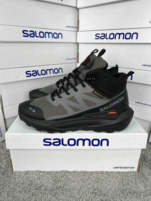 ХУТРО! Salomon Elixir Activ Gore-Tex Black Gray 41 42 43 44 45 46 GTX
