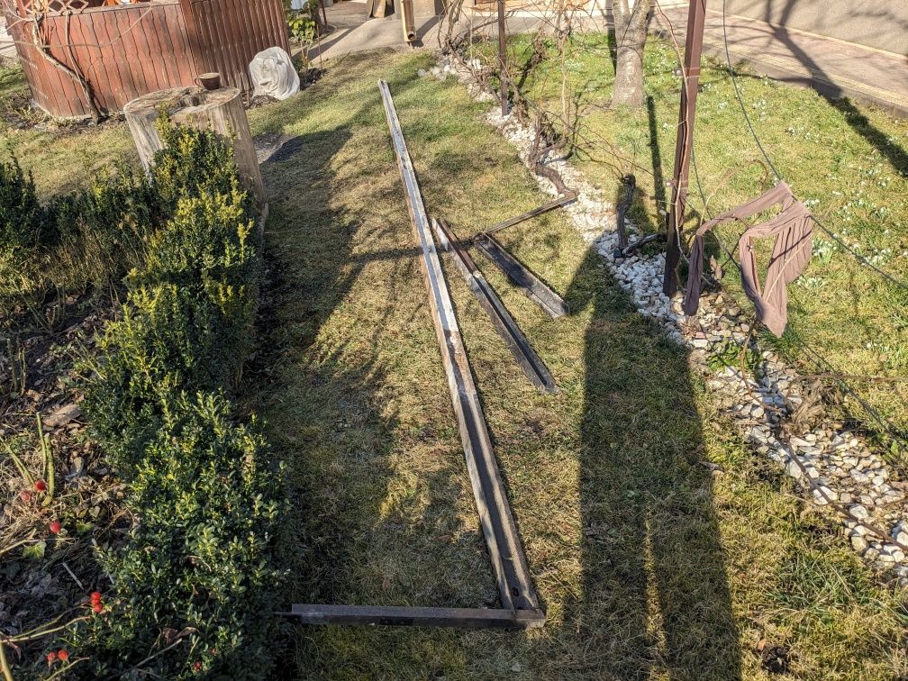 Szyny tramwajowe tregry dwuteowniki 17m 4 kawałki