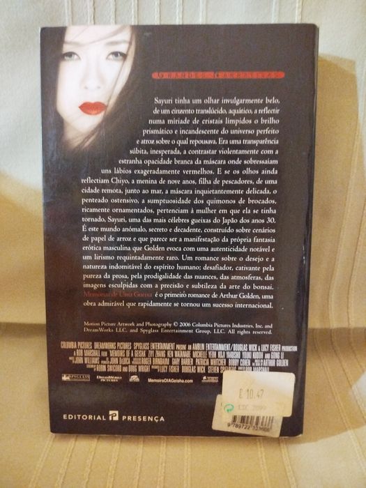 Memórias de uma Gueixa, de Arthur Golden