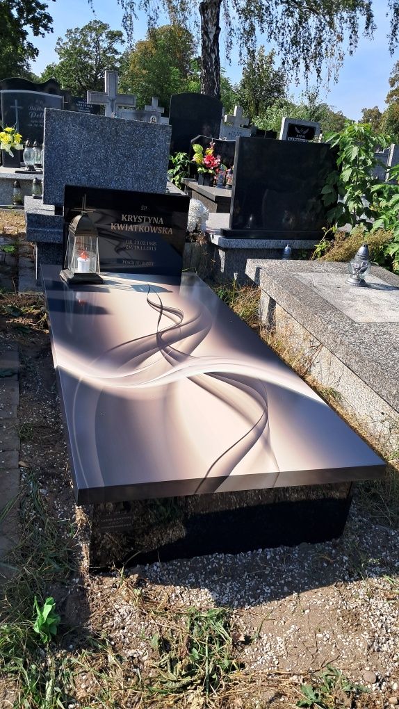 Nowoczesne Tanie Nagrobki Kompozytowe 6100 zł z montażem Cały Kraj.