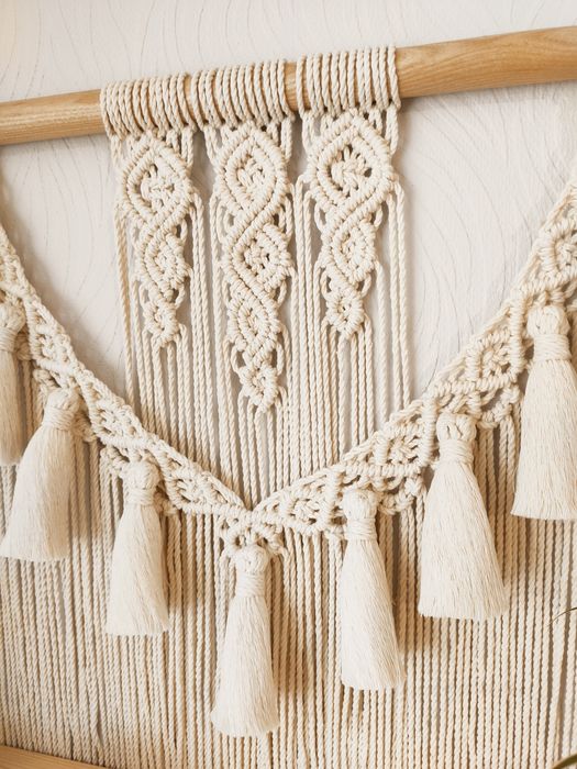 Настінна поличка (панно, подарунок, Макраме, декор, бохо, ручна робота