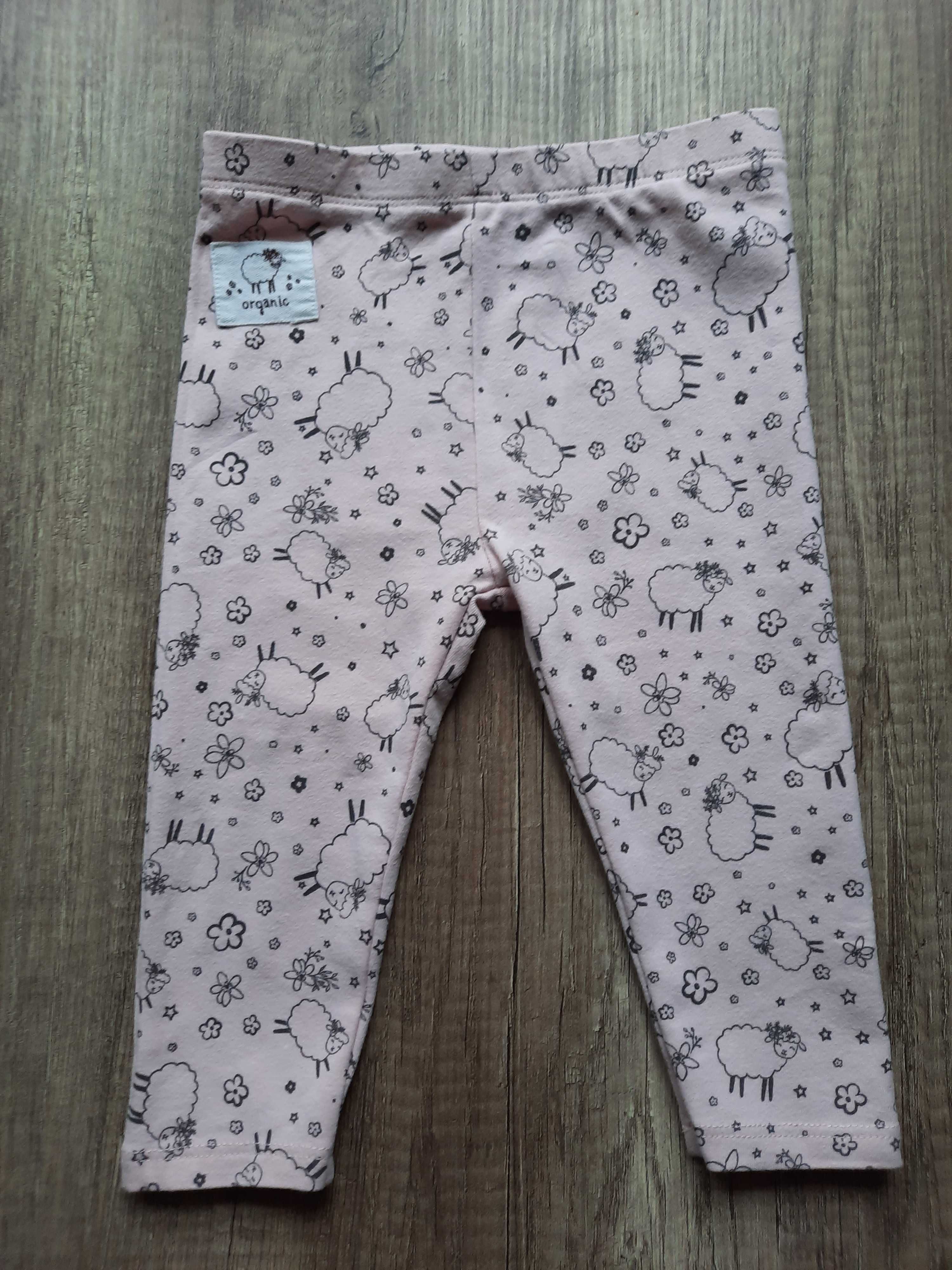 Getry, legginsy, bawełna organiczna, rozm 74
