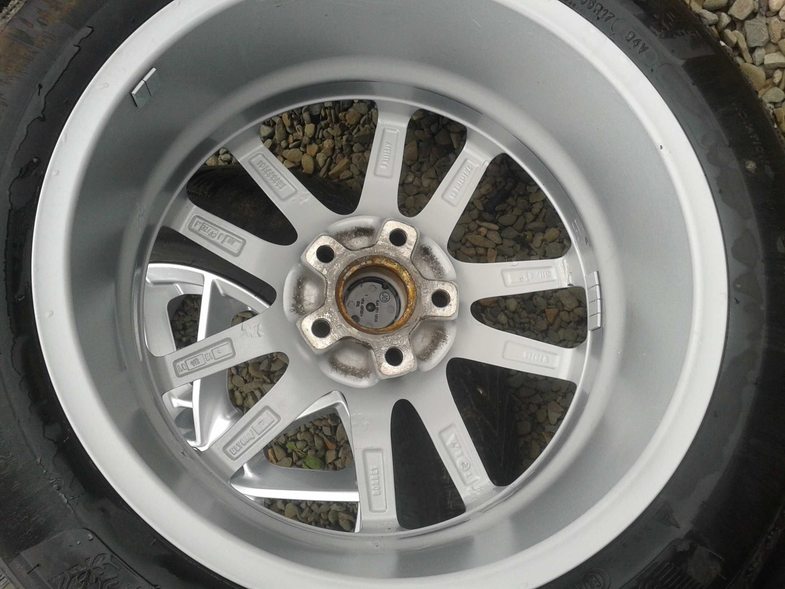 felgi r17 borbet audi a3 a4 a6 q2 q3 tt b6 b7 5x112 7j scirocco taigo