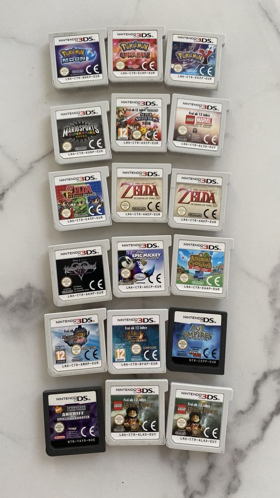 Pakiet 18 gier Nintendo 3DS/DS