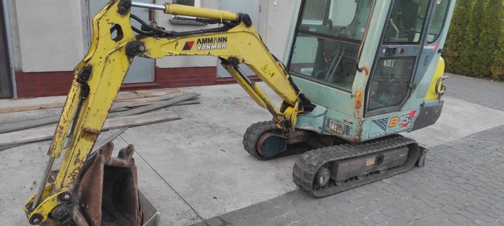 Minikoparka Yanmar B 15-3  Oryginał-Serwis