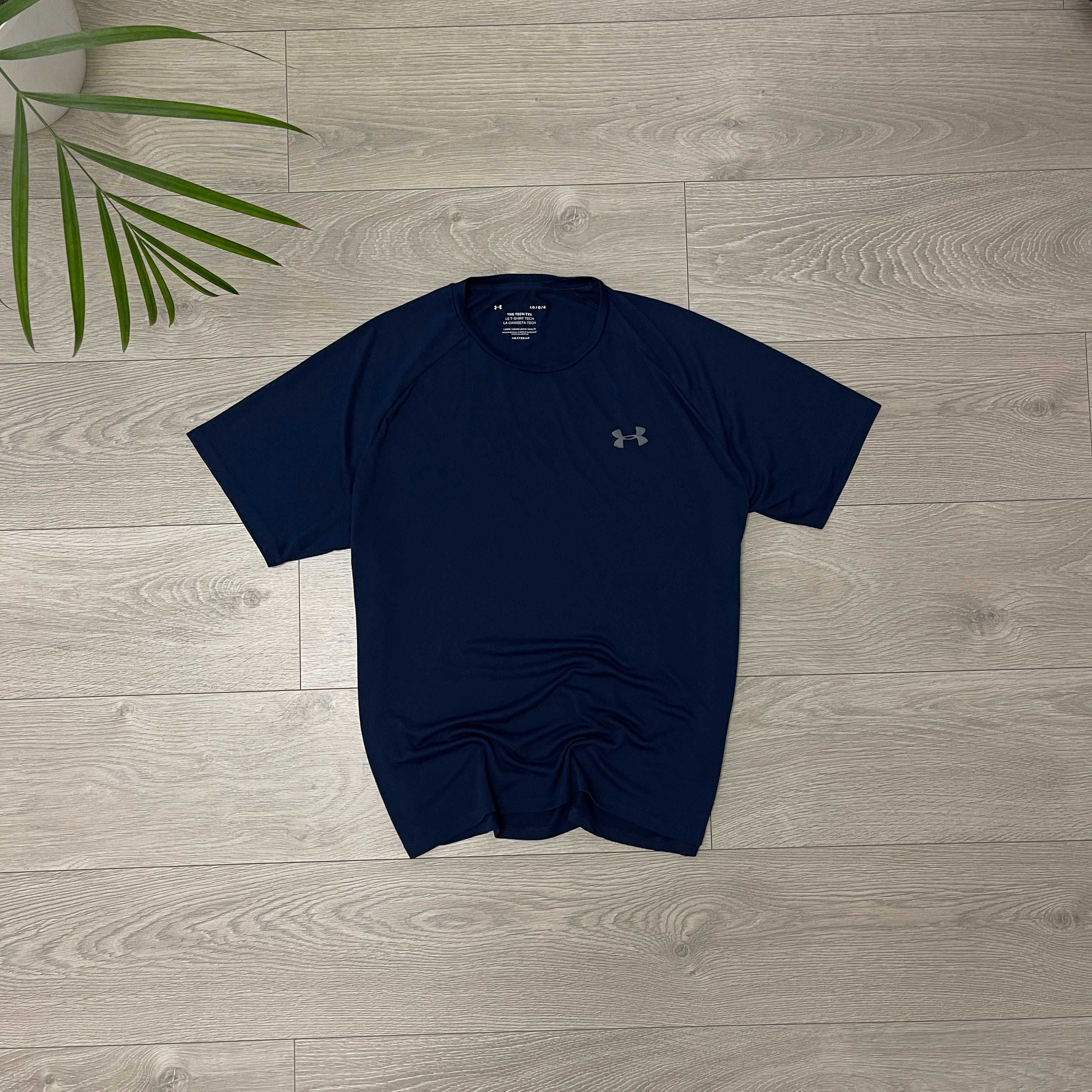 Темно синя Футболка Андер Армор Under Armour Tech Tee, Розмір L