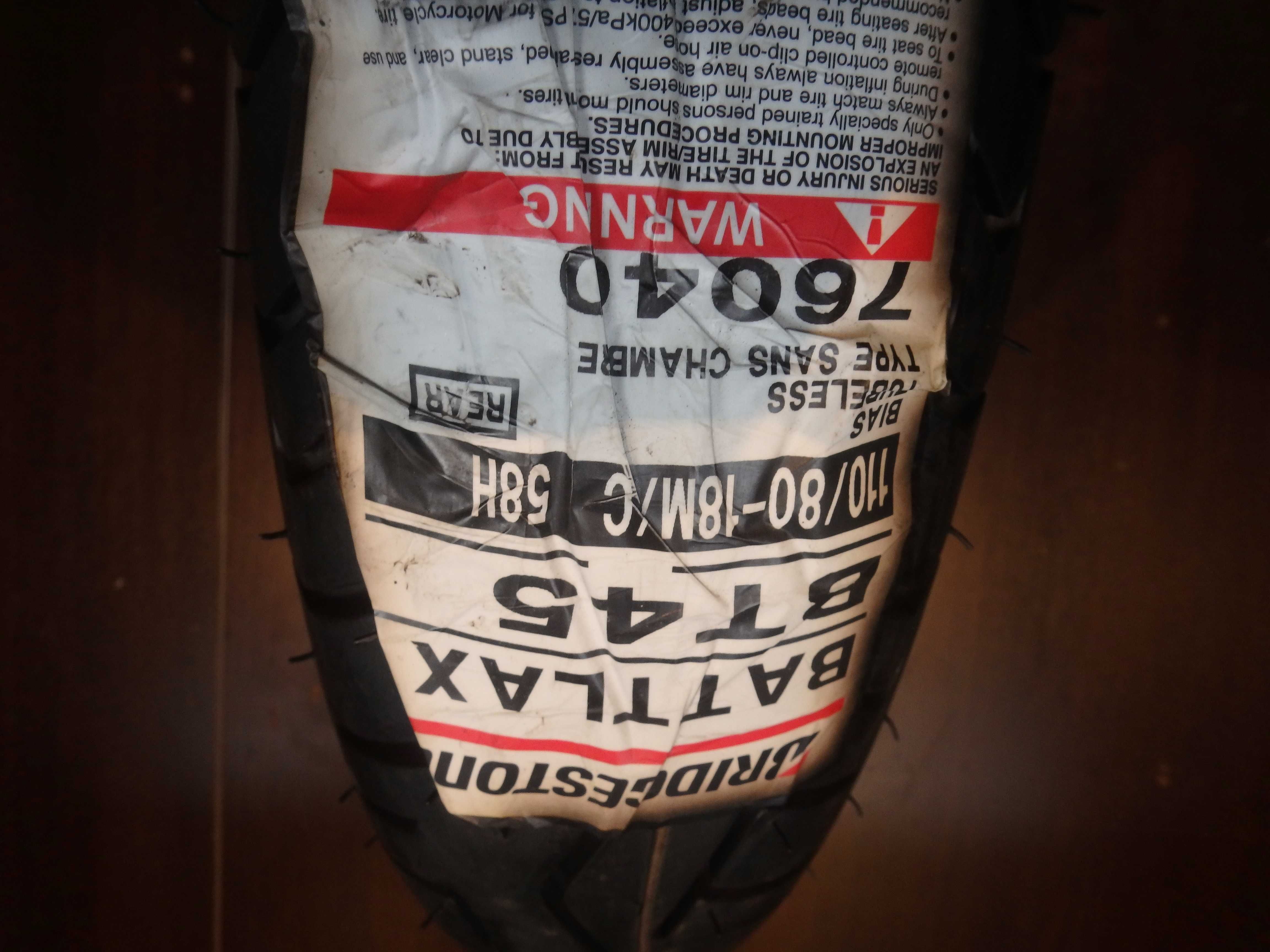110/80-18 M/C 58H BRIDGESTONE BATTLAX BT45R 17r Nowa! 49