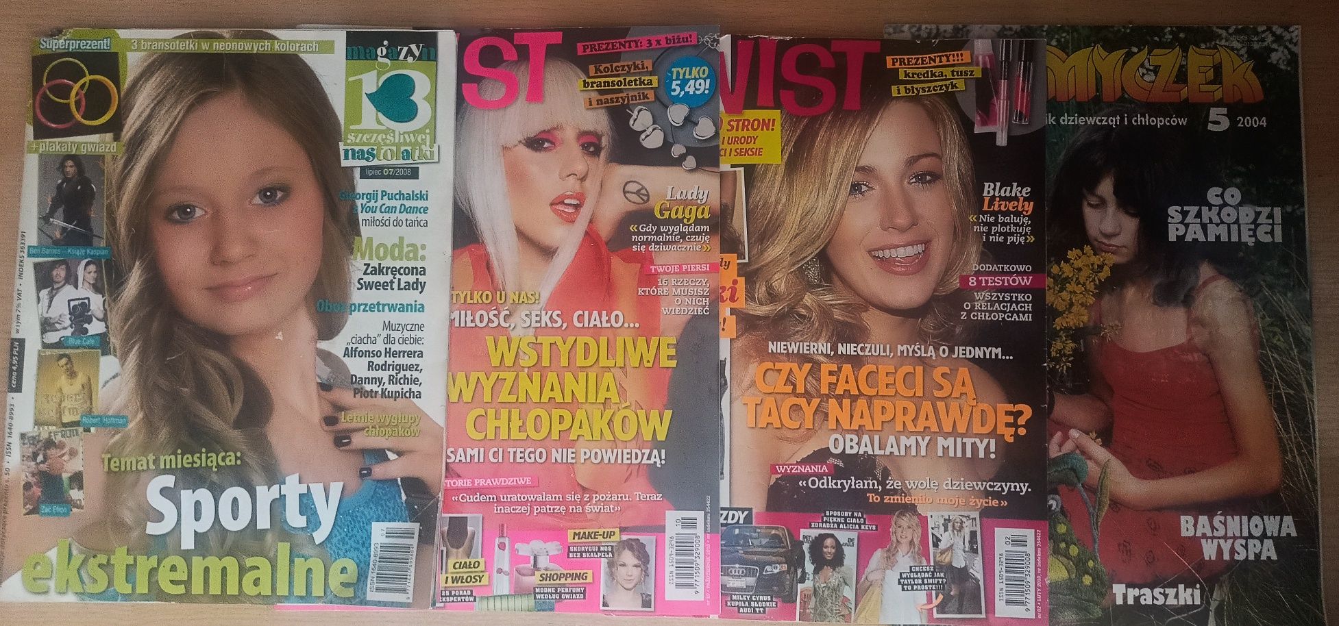 Cztery gazety dla młodzieży z lat '04-'10