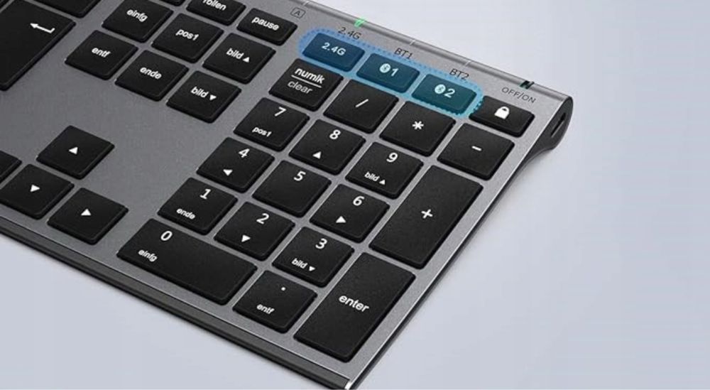 iClever Bezprzewodowa klawiatura i myszka 2,4G QWERTY