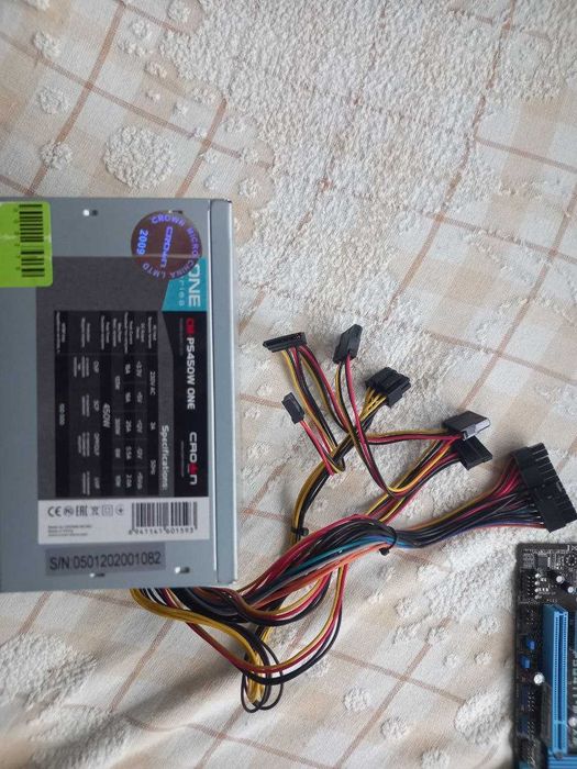 Комплект Мать+Проц+Охлад+ОЗУ+БП