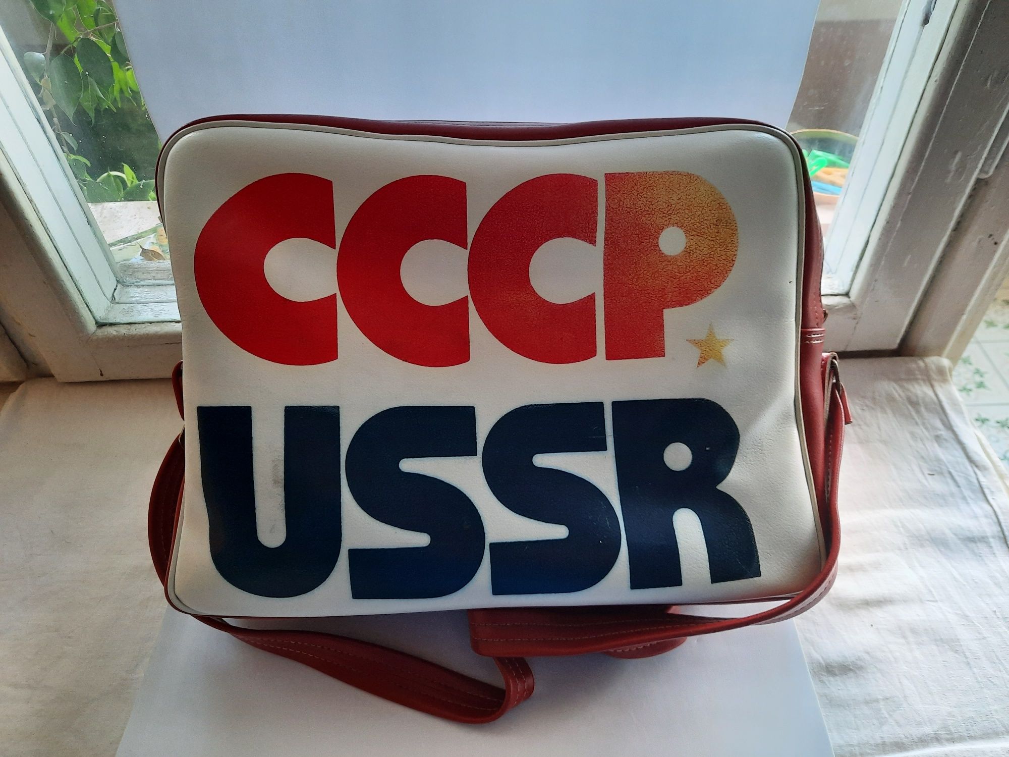 Сумка спортивная дорожная наплечная СССР USSR