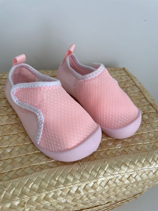 Slipper 100 pink white