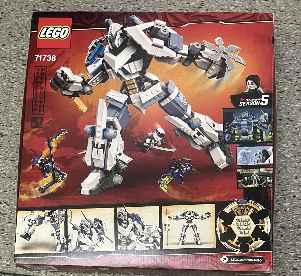 LEGO NINJAGO 71738 Starcie tytanów Mech nowe