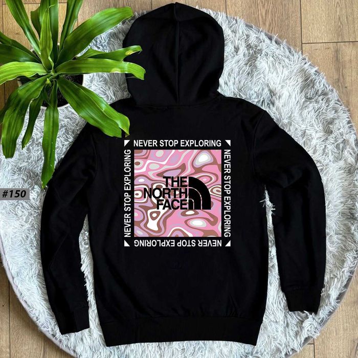 Кофта ТНФ Черная — Мужское Худи The North Face Stallker — XS S M L XL