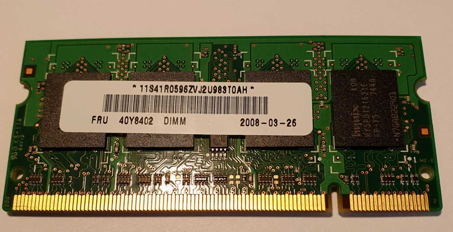 Pamięć do laptopa 512MB 2Rx16 PC2-5300S-555-12