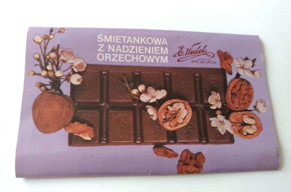 Opakowania po czekoladach Wedel , PRL