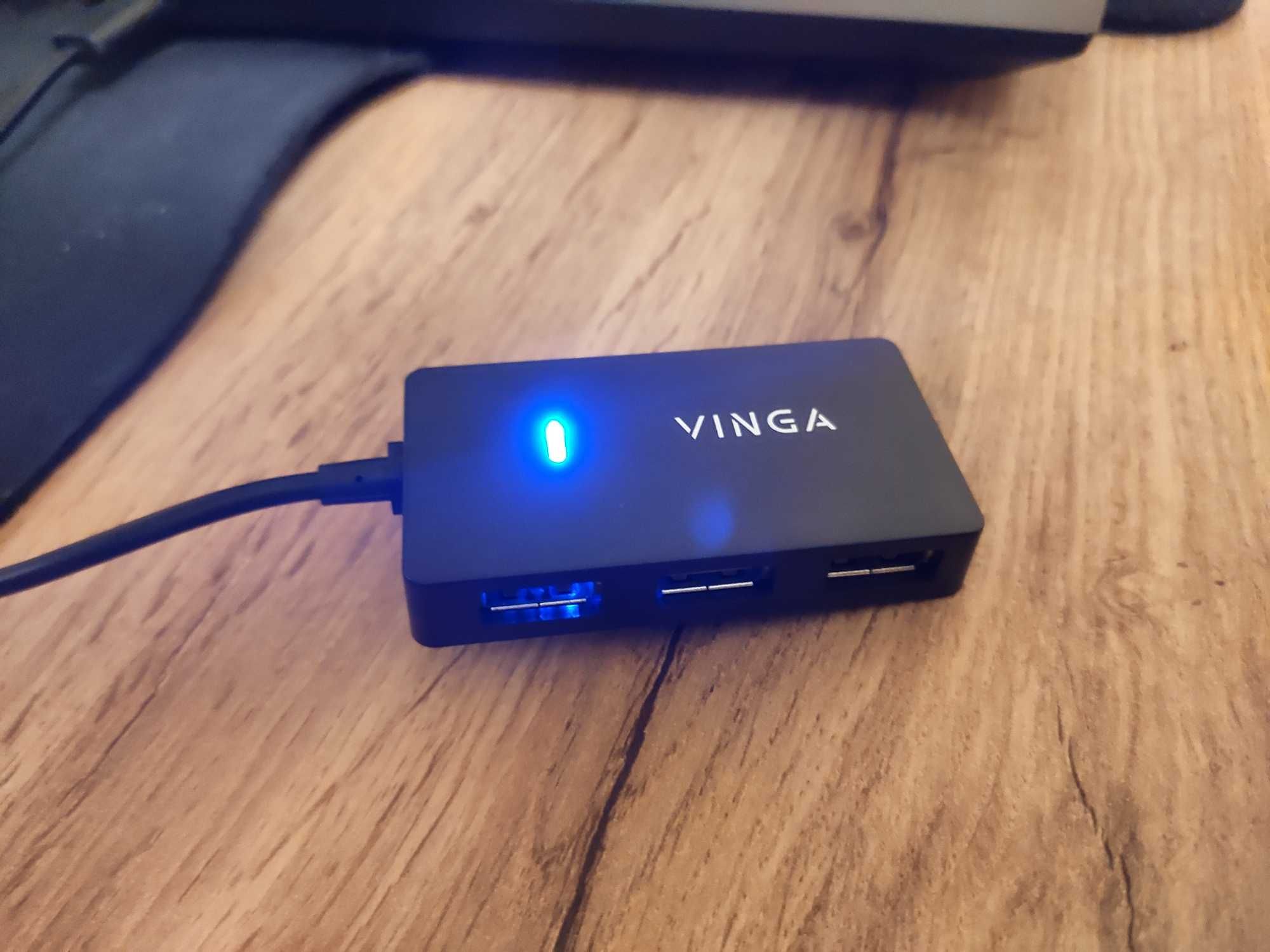 Концентратор Vinga USB2.0 to 4*USB2.0 HUB (VHA2A4) ЮСБ ХАБ