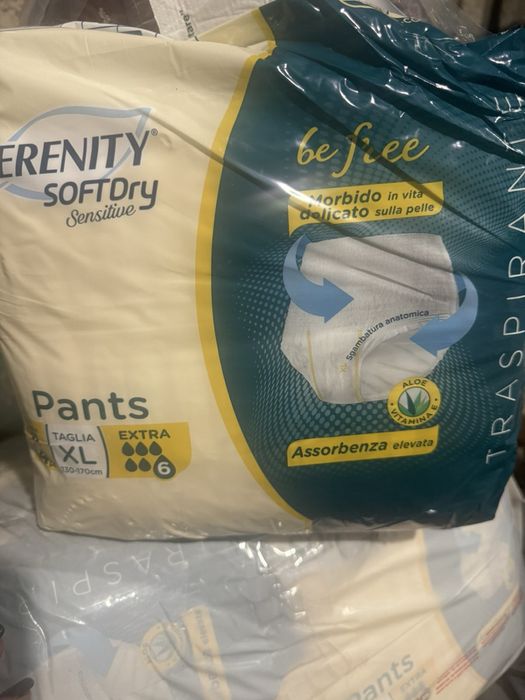 Памперси, памперс, Serenity SoftDry Pants XL