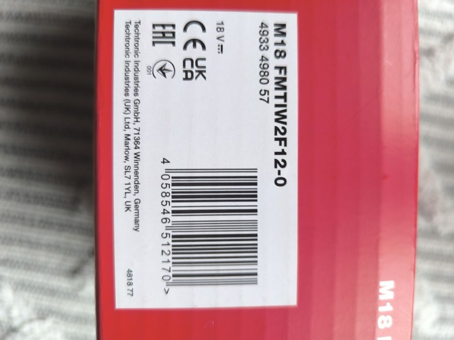 Sprzedam nowy klucz Milwaukee m18 fmtiw2f12-0